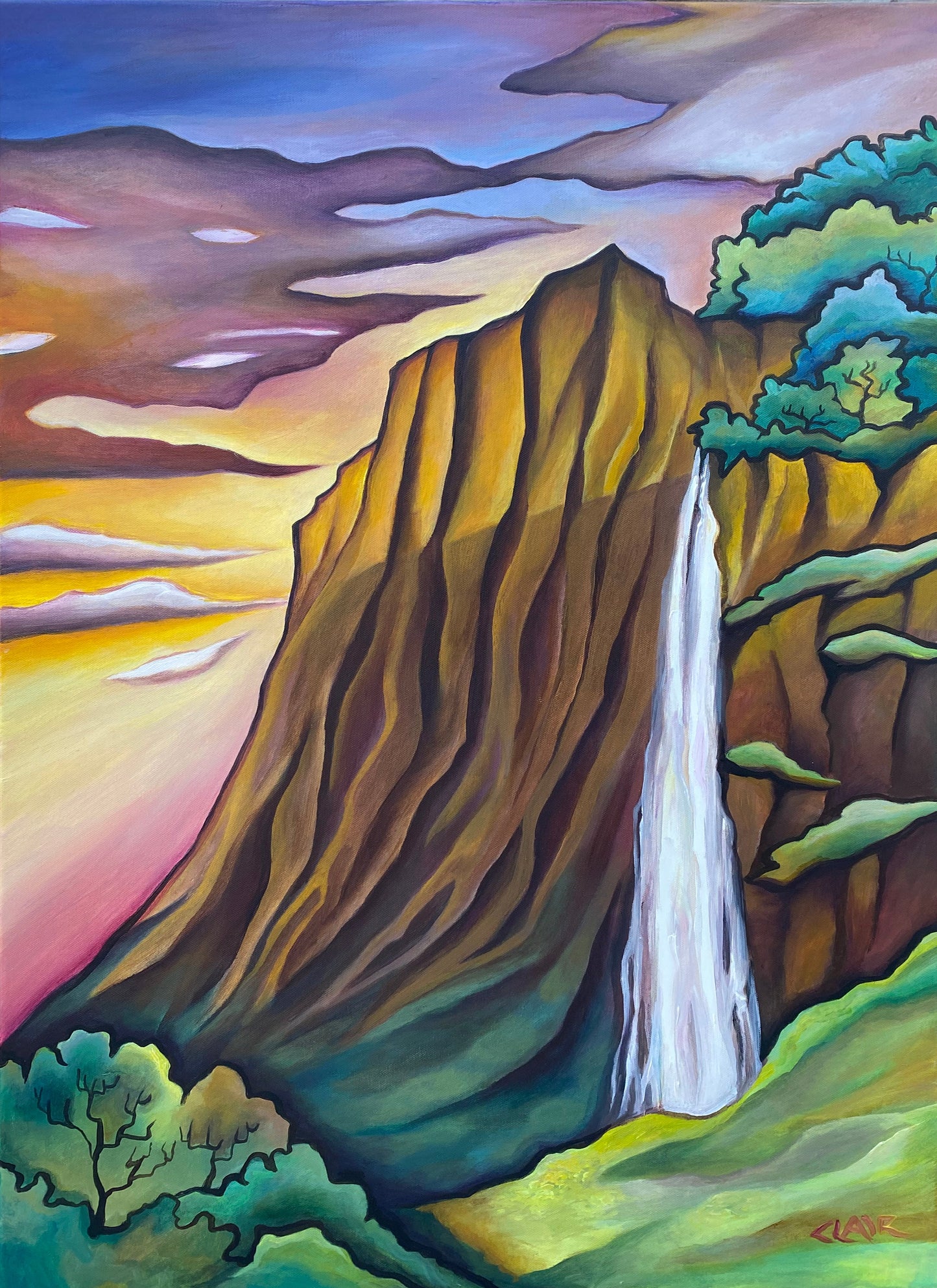 "Journeys End" Giclee on metal 5x12