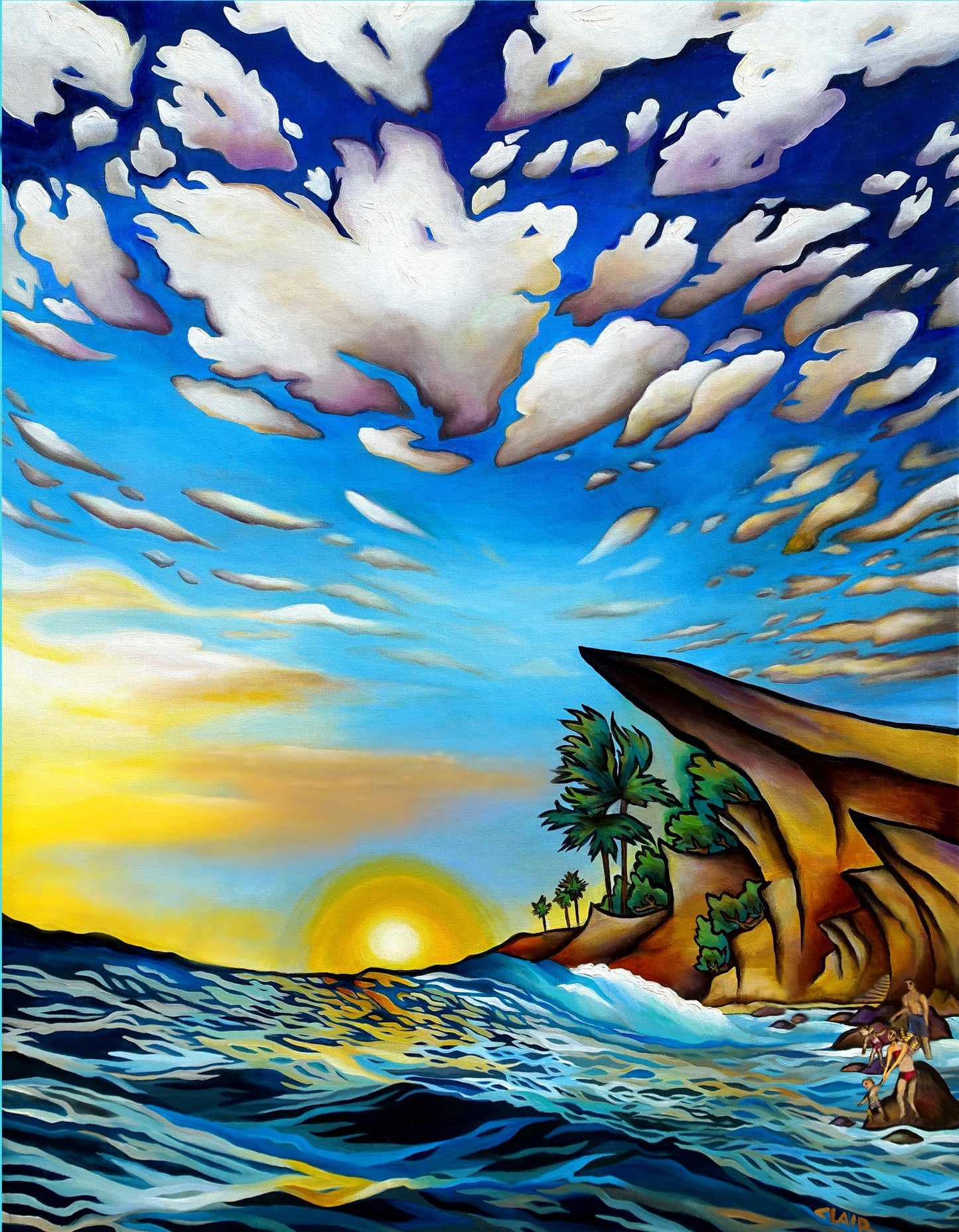 "Escape" giclee on metal 5x12