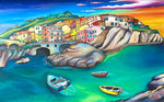 Sunset over Manarola