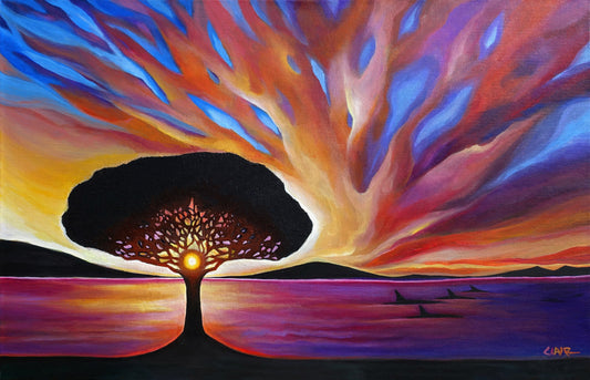 " A New Day" Giclee on metal 5x12