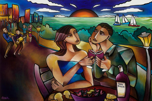 "A Beautiful Day" Giclee on metal 5x12