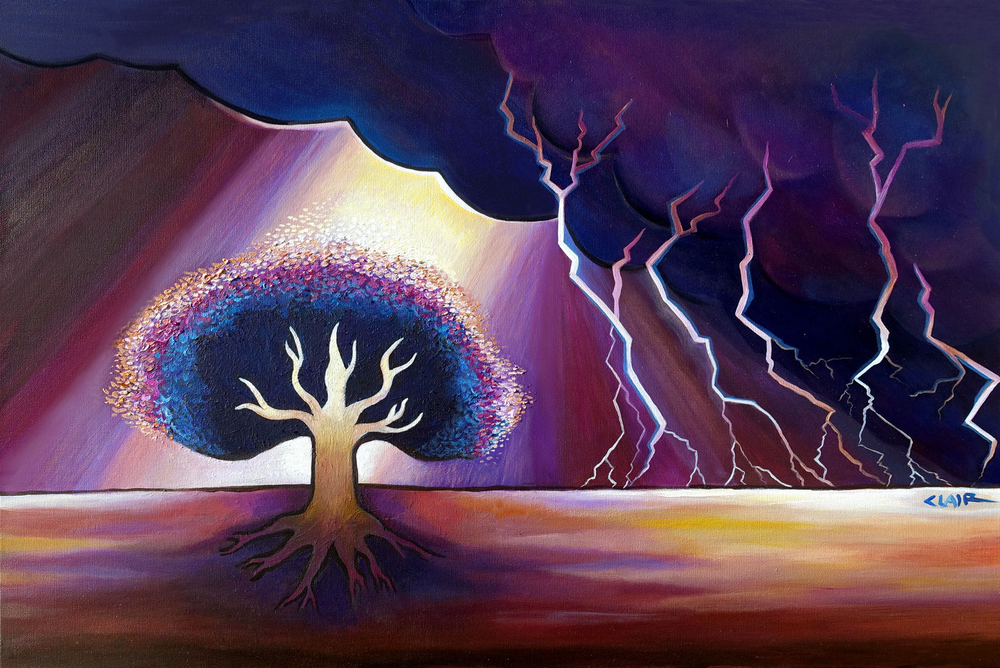 "Resilience 2" giclee on metal 5x12