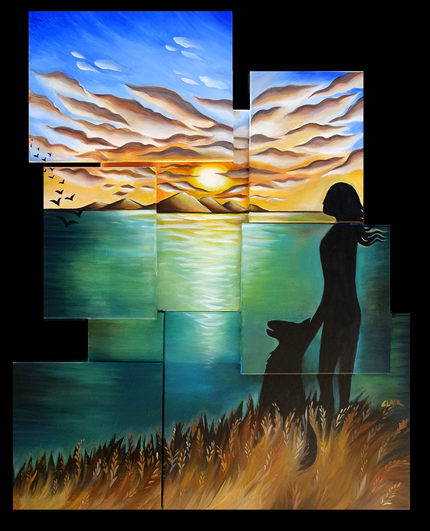 The Dog Walker  Mosaic